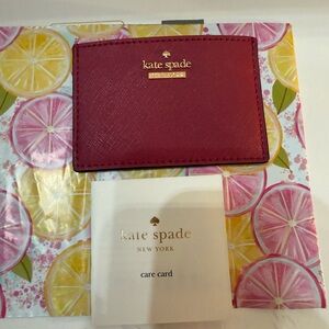 Kate Spade Pink Key & Card Holder